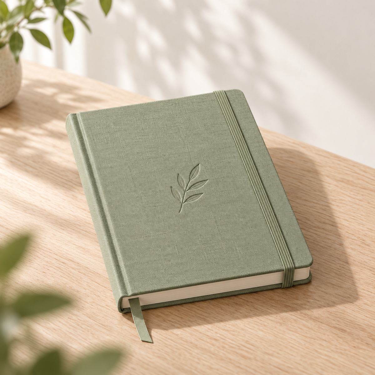 Sage Linen Notebook